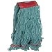 Rubbermaid FGA15306 Web Foot Wet Mop, Large, 5" Red Headband, Green