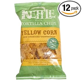 Kettle Tortillas Yellow Corn, 9-Ounce Bags (Pack of 12)