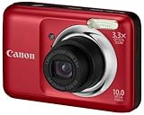 Canon Powershot A800 10 MP Digital Camera with 3.3x Optical Zoom (Red)