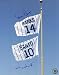 Ernie Banks & Ron Santo Chicago Cubs - Retired Number Flag - 8x10 Autographed Photo