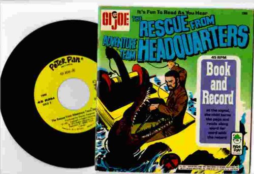  Rescue From Adventure Team Headquarters Book & Record Gi Joe