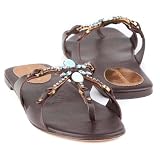 BCBG MAX AZRIA - BCBG Luanas Dark Brown thongs