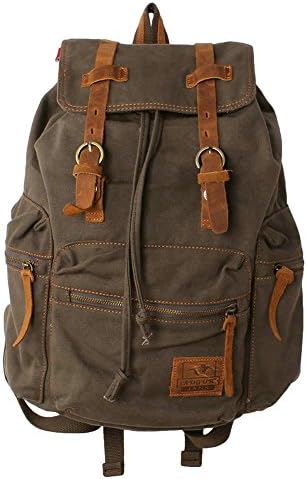 Mens Vintage Canvas rucksack backpack school bag satchel bag Hiking Daypacks Backpacks Snowboard
