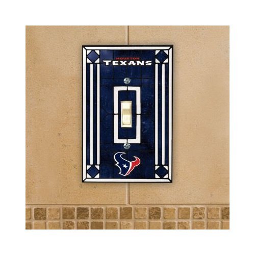 Houston Texans - NFL Art Glass Single Switch Plate Cover