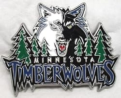 Minnesota Timberwolves Enamel Belt Buckle, NBA Basketball Buckle
