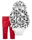 カーターズ Carter's 正規品 フリース,北欧柄 パーカー+ボディスーツ+パンツ3点 セット 24M (85-90cm)