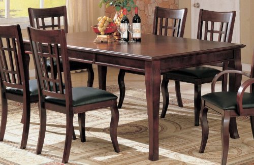 Dining Table with Drop Leaf Rich Cherry Finish