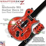 Stardust Red Skin by WraptorSkinz TM fits Nintendo Wii Guitar Hero III (3) Les Paul Controller (GUITAR NOT INCLUDED)