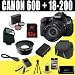 Canon EOS 60D 18 MP CMOS Digital SLR Camera w/ EF-S 18-200mm f/3.5-5.6 IS Standard Zoom Lens + Wide Angle 16GB DavisMAX Bundle
