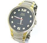 Silver Gold Men's Water Resistant Analog Round Watch