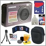 Samsung SL202 10.2 MP Digital Camera Gray + 4GB Accessory Bundle Samsung SL202 10.2 MP Digital Camera Gray + 4GB Accessory Bundle