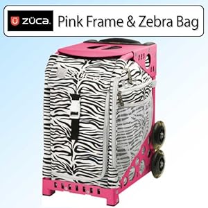Zuca Pink Frame with Zebra(Black/White)Sport Insert Bag