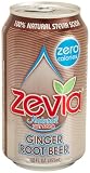 Zevia Natural Diet Soda, Ginger Root Beer, 12-Ounce Cans (Pack of 24)