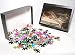 Photo Jigsaw Puzzle of A wedding dress of white broche poult from Mary Evans