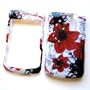 RIM BlackBerry Curve 8300 8310 8320 8330 Snap-On Protector Hard Case "Artistic Red Flowers" Design