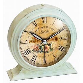 Infinity Instruments Boutique De Fleur Metal Alarm Clock