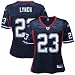 Buffalo Bill Jerseys : Reebok NFL Equipment Buffalo Bill #23 Marshawn Lynch Ladies Navy Blue Replica Football Jersey