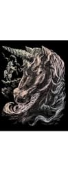 Holographic Engraving Unicorns