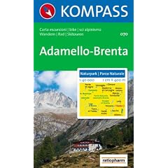 Naturpark Adamello-Brenta: Wandern / Rad / Skitouren. Carta escursioni / bike / sci alpinismo. 1:40.000