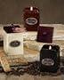 Pack of 6 Coffee Scented Wood Lid Ceramic Jar Candles