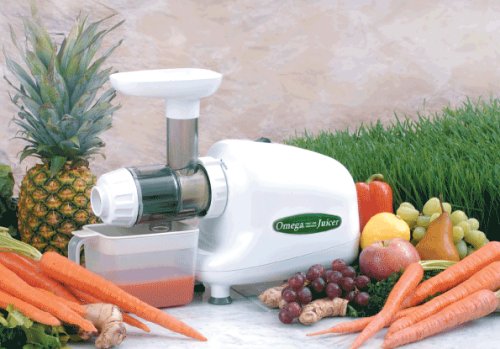 OMEGA 8003 WHEAT GRASS MULTIPURPOSE ELECTRIC JUICER/FOOD PROCESSOR/PASTA EXTRUDER