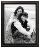 Domed Wood Black Picture Frame 8x10