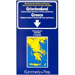 K�mmerly & Frey Karten, Griechenland: Mainland with Crete and Rhodes (Without Thrace) (International Road Map)