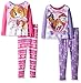 Nickelodeon Girls' Shimmer and Shine 4-Piece Pajama Set