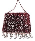 Princess Maroon Velvet Coin/cosmetic Purse [Clearance]