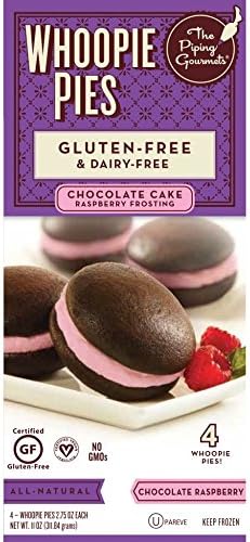 The Piping Gourmet Chocolate Raspberry Whoopie Pies, 2.75 Ounce - 4 per pack -- 8 packs per case.