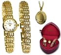 Limit 6462G.23 Gold Plated Ladies Triple Set Watch