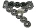 Ladies Wide Boho Disc Concho Genuine Leather Belt