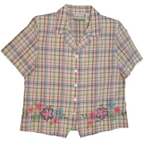 Buy Alfred Dunner Hawaiian Islands Plaid Blouse