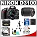 Nikon D3100 Digital SLR Camera & 18-55mm VR + 55-200mm VR Lens with 16GB Card + Filters + Case + Tripod + Accessory Kit