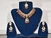 Jewelry for Womens-fashion Jewelry Necklace Set and Earring in Antique Silver Finish and Pink Color Stones 4pc Set (Brand New) Free Shipping