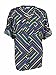 Calvin Klein Women's Plus-Size Print Roll-Sleeve Shirt