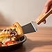 Harrahs Pie Server Cake Holder Transfer Triangular Spade Spatula for Cake Baking with Wooden Handle 5-Pack shovel, Stainless Steel