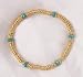 Kenyan Heishi and Turquoise Stretch Bracelet