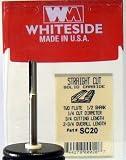 Whiteside - WSSC20 - 1/4 Double Flute Straight Router Bit
