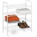Closet Shelving Unit 4-Tier w/ White Frame - Honey Can Do #SHO-01172