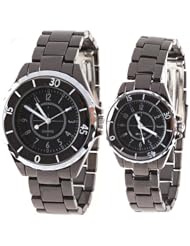 Orient Idea Ori-0265E 2 x Wrist Quartz Analog Timepiece with Round Case for Couples Lovers
