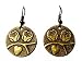Two Owls on a Branch Dangle Earrings in Antiqued Bronze on French Wires, 1" Two Owls on a Branch Dangle Earrings in Antiqued Bronze on French Wires, 1"