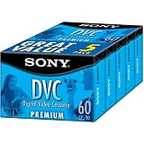 Sony DVC-60 PR/5 Premium Minidv Videocassette (5-Pack)