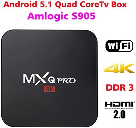 Seleven® MXQ Pro Android 5.1 Quad Core Amlogic S905 4K TV Box Fully Loaded Kodi Streaming Media Player with 1G/8G WiFi HDMI DLNA Mini PC