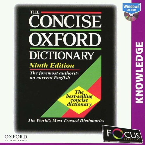  : Oxford Concise Dictionary: 9th Edition