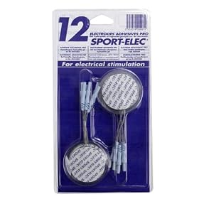 SPORT ELEC - SPO12EA50 - Consommables 12 ELECTRODES RONDES 50MM -