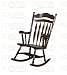 Coaster Rocking Chair with Carved Detail in Walnut Finish