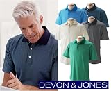 Men's Devon & Jones Northport Stripe Jersey Polo Shirt