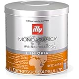 Illy Caffe Monoarabica Ethiopia Iperespresso Capsules, Light Brown, 5 Ounce