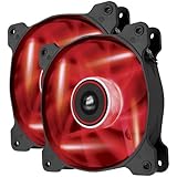 Corsair Air Series AF120 LED Quiet Edition High Airflow Fan Twin Pack - Red (CO-9050016-RLED)